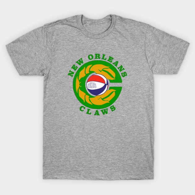 Defunct - New Orleans Claws ABA Basketball T-Shirt by LocalZonly